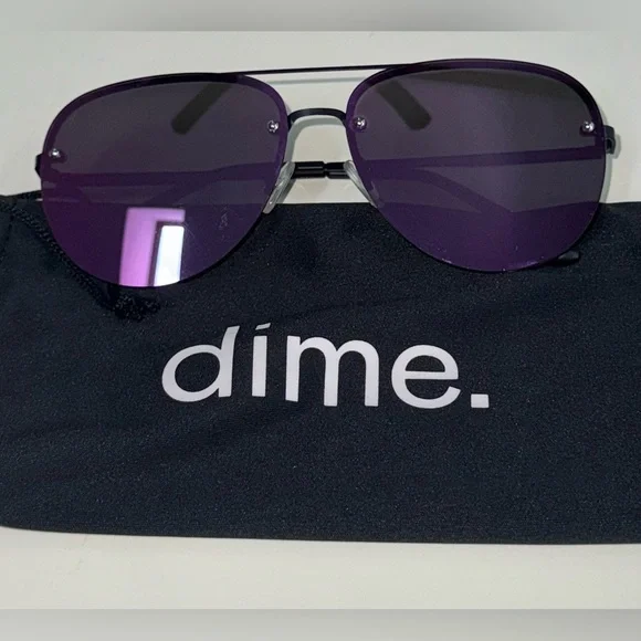 Dime optics purple aviator sunglasses - Picture 5 of 5